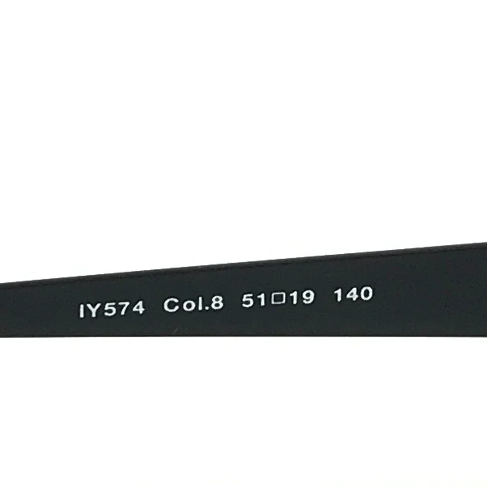 Iyoko-Inyake Eyeglasses Frames IY574 Col.8 Black Rectangular Half Rim 51-19-140